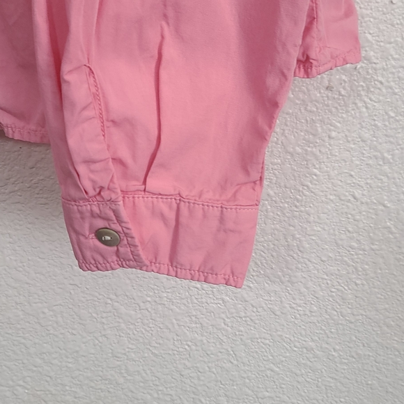 Zara Pink Button-Front Peplum Blouse - Picture 5 of 8